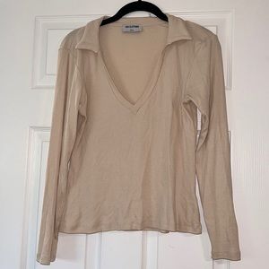 LNA medium ribbed cotton top